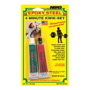 abro epoxy steel 4min kwik set 57g