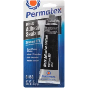 permatex adhesive sealant silicone rtv black 85g