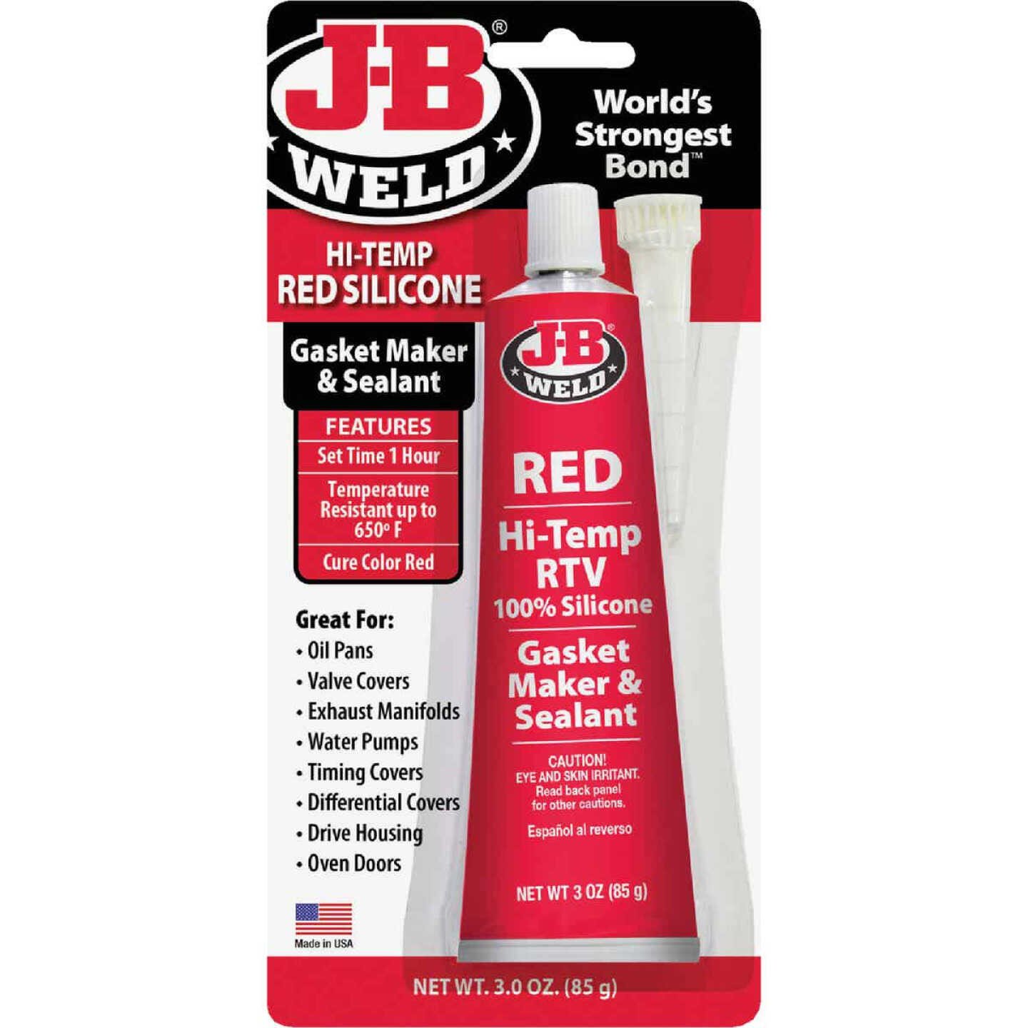 j b weld hi temp red rtv (3 oz 85g)