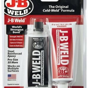 j b weld pro size blister (2) 5 oz. twin tubes